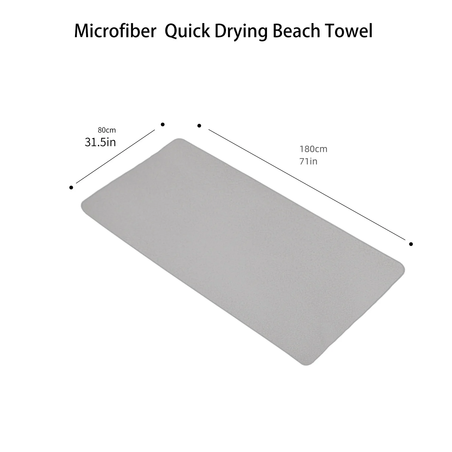 Telo mare asciugamano oversize, spesso in microfibra senza sabbia ad asciugatura rapida 31.5 "x71", asciugamani da bagno morbidi Super assorbenti per uomo, donna
