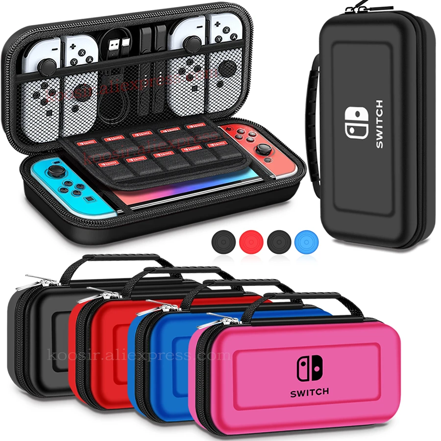 Bolsa de almacenamiento portátil para Nintendo switch, funda de transporte EVA, carcasa protectora para accesorios de Nintendo Switch