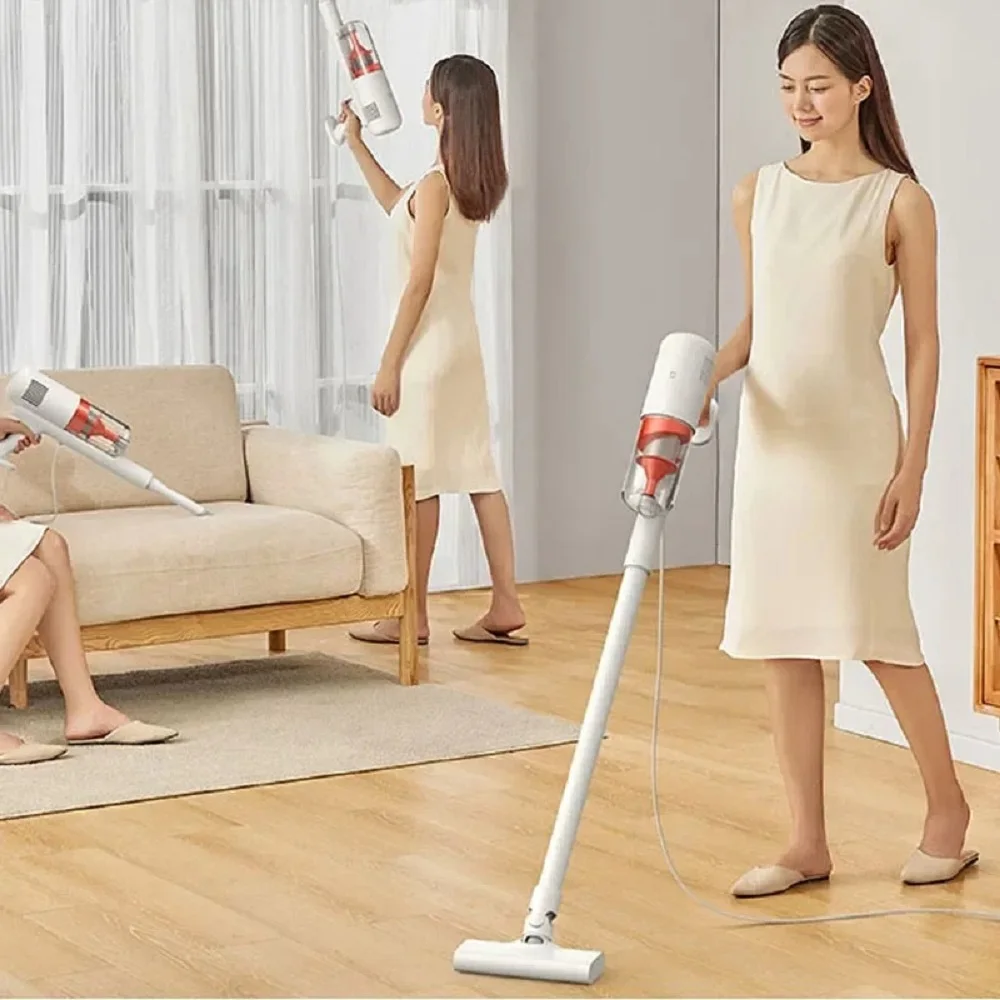 New Original Xiaomi Mijia Wired Vacuum Cleaner 16kPa Strong Cyclone 5 Fold Suction Depth Filtering Handheld Sweep Cleaning Home