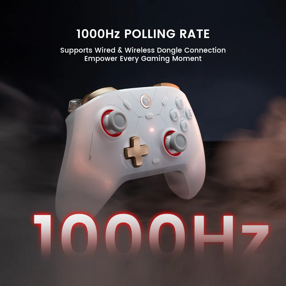 Controlador GameSir Cyclone 2 Wireless Pro, joysticks de efeito Hall, gamepad Bluetooth para Nintendo Switch, iPhone, Android e PC