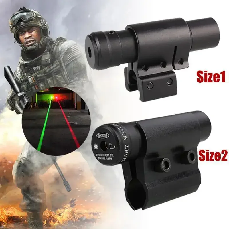 สายตาเลเซอร์สีแดง 11 มม./20 มม.Rail Mount ปืนไรเฟิล Optics Sight Pointer อุปกรณ์ล่าสัตว์