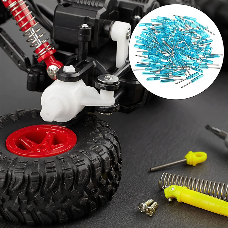 BABQ 100本 2.0mm ミニドライバー ブルーハンドル付き 時計 携帯電話 HDD カメラ ノートパソコン修復ツール (マイナス)