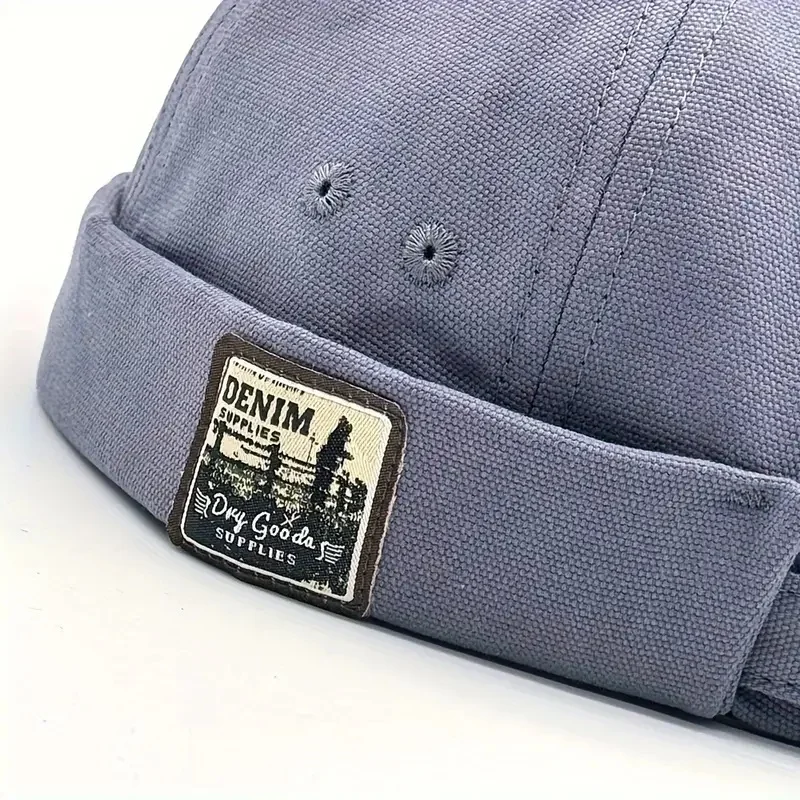 돔 멜론 모자 남성 여성 패션 빈티지 무모한 모자 힙합 집주인 모자 남여 Skullies Beanie 솔리드 ​​컬러 도커 모자