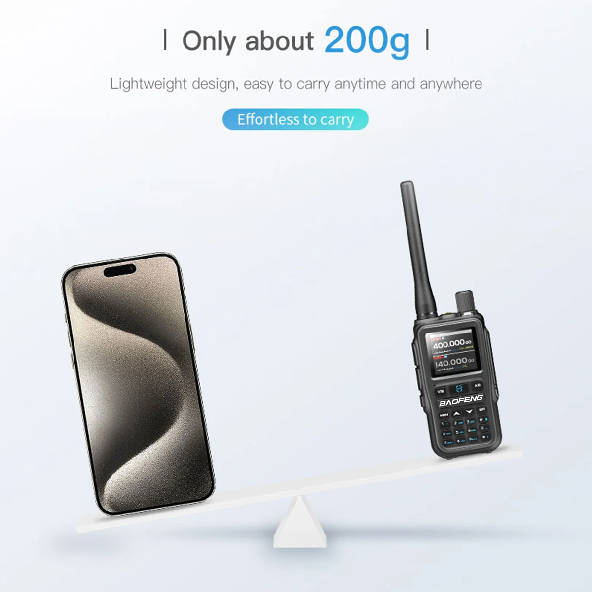 Baofeng UV-5R Mini Walkie Talkie Bluetooth Programming Wireless Copy Frequency Full Band 999CH AM FM Type-C Long Range Ham Radio