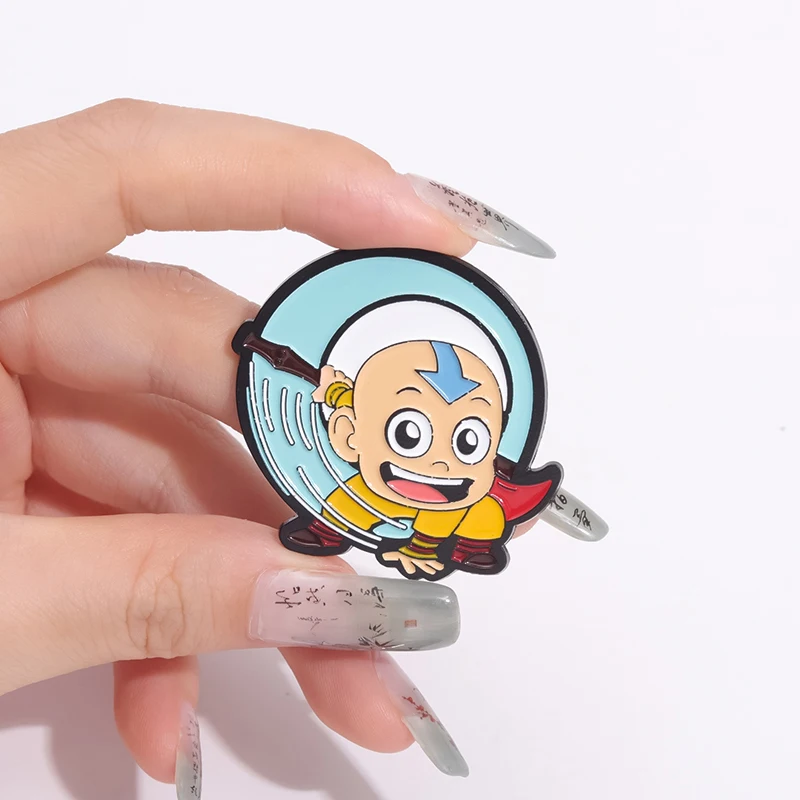 การ์ตูนอะนิเมะเคลือบ Pins ที่กําหนดเองน่ารัก Little Monk เข็มกลัด Lapel ป้ายของขวัญเครื่องประดับตลกสําหรับเพื่อน