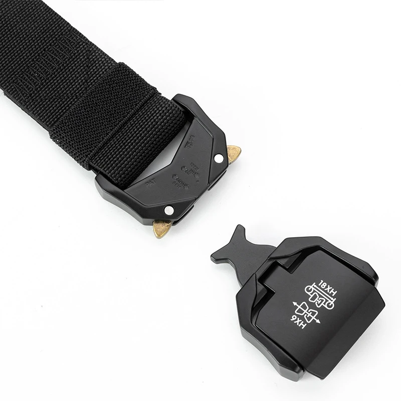 Nouvelle ceinture tactique boucle en métal ceinture à dégagement rapide outillage décontracté ceinture d'entraînement ceinture de pantalon pour hommes
