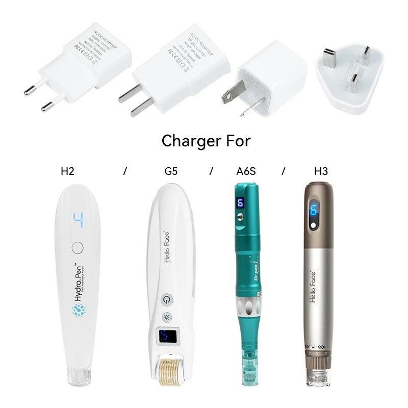 Original Dr. Stift-AC/DC-Adapter oder Kabel für Dr. Pen A8S M8 M8S A6 A10 A9 A1 A7 M5 M7 N2 MYM E30 A6S H2 H3 Q2 Derma-Stiftstecker