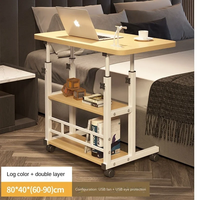 Warming New Lift learning desk bedside desk bedroom simple bed computer bedroom lazy desk movable office simple desk
