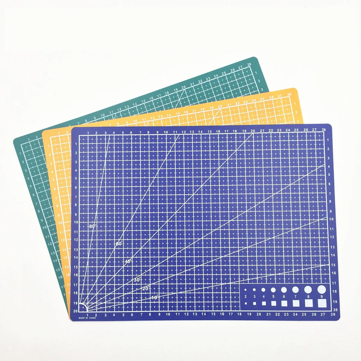 1pcs A5 แผ่นตัด PVC คณะกรรมการตัด Workbench Patchwork เย็บคู่มือ DIY มีดแกะสลักหนังด้านเดียว Underlay