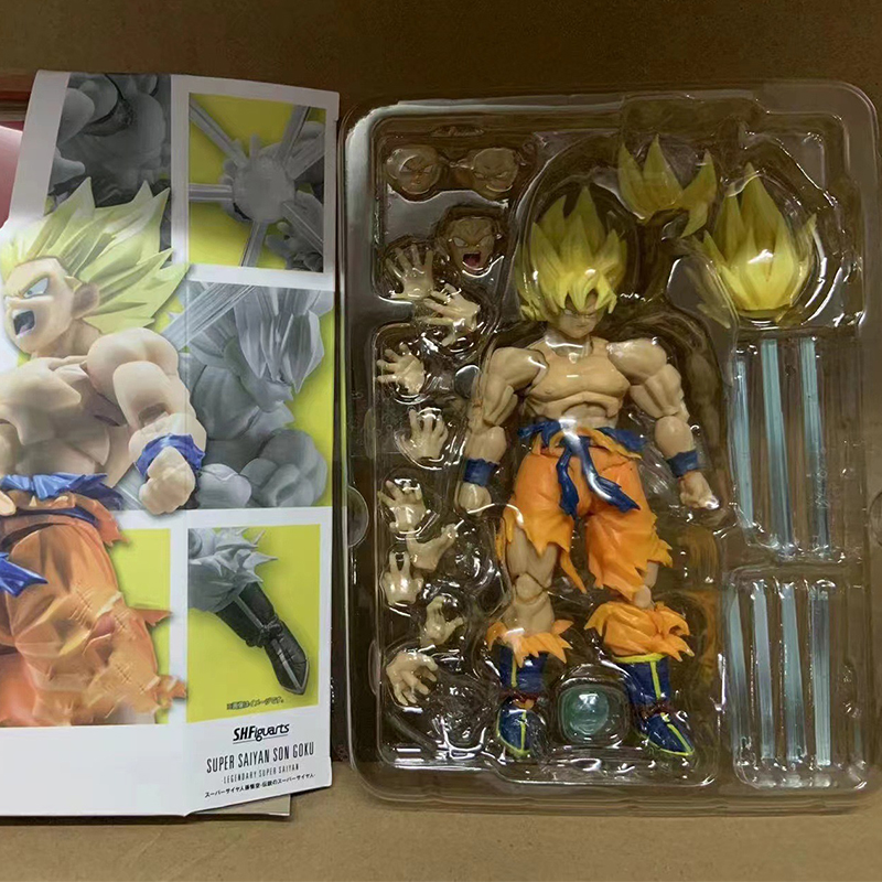 Shf ドラゴンボール Z 孫悟空伝説のアクションフィギュア PVC 可動コレクションアニメ 17 センチメートル超サイヤ人 Kakarotto 置物モデルおもちゃ