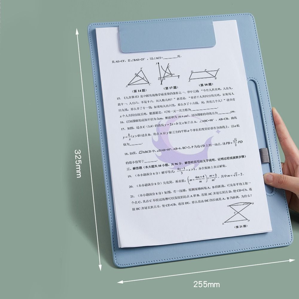 A4 Leather Business Pad Folder Board Exam Writing Board Pad Board Special Clip Book Stationery Writing Pad Cardboard Signature