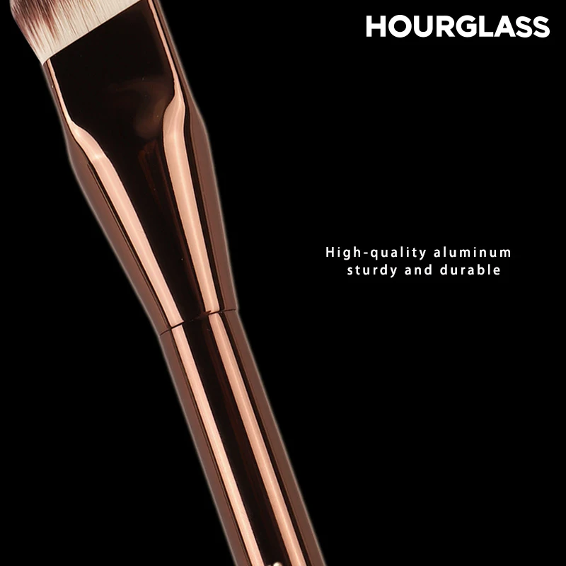 HOURGLASS-brochas para base líquida en ángulo, brocha para crema y base, brocha para colorete, herramienta de maquillaje para Base-022