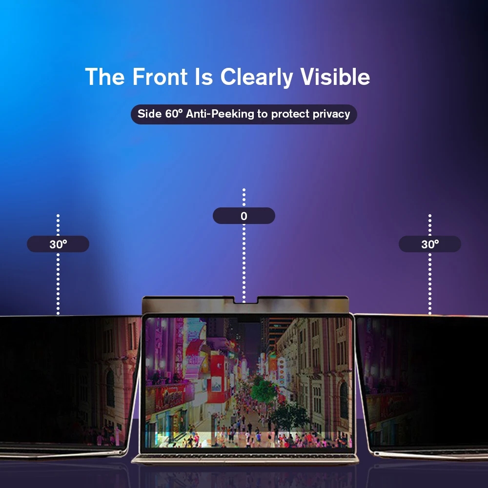 Protector de pantalla de privacidad magnético para Macbook M1 M2 Air A2337 A2681 A2442 Pro14 13 16 A2485 2023 película antideslumbrante/espía Anti-peep