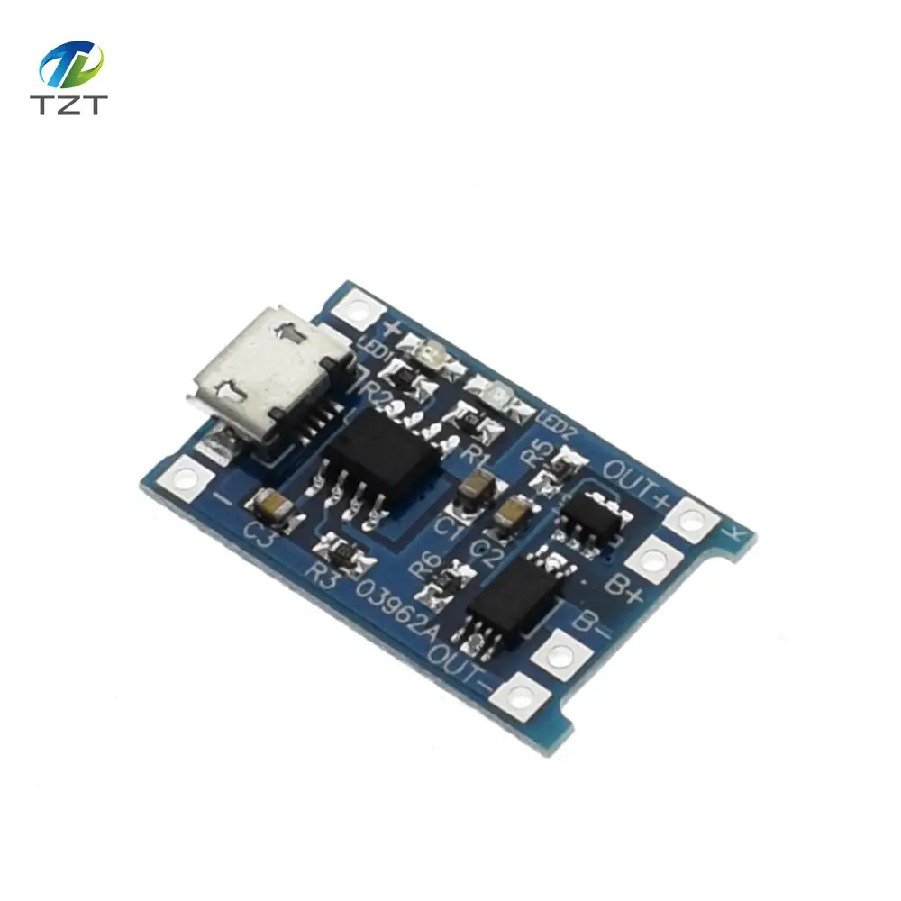 1 Chiếc TZT 5V 1A Loại C USB 18650 Pin Lithium Sạc Ban Sạc Mô Đun + Bảo Vệ Kép chức Năng Tốt