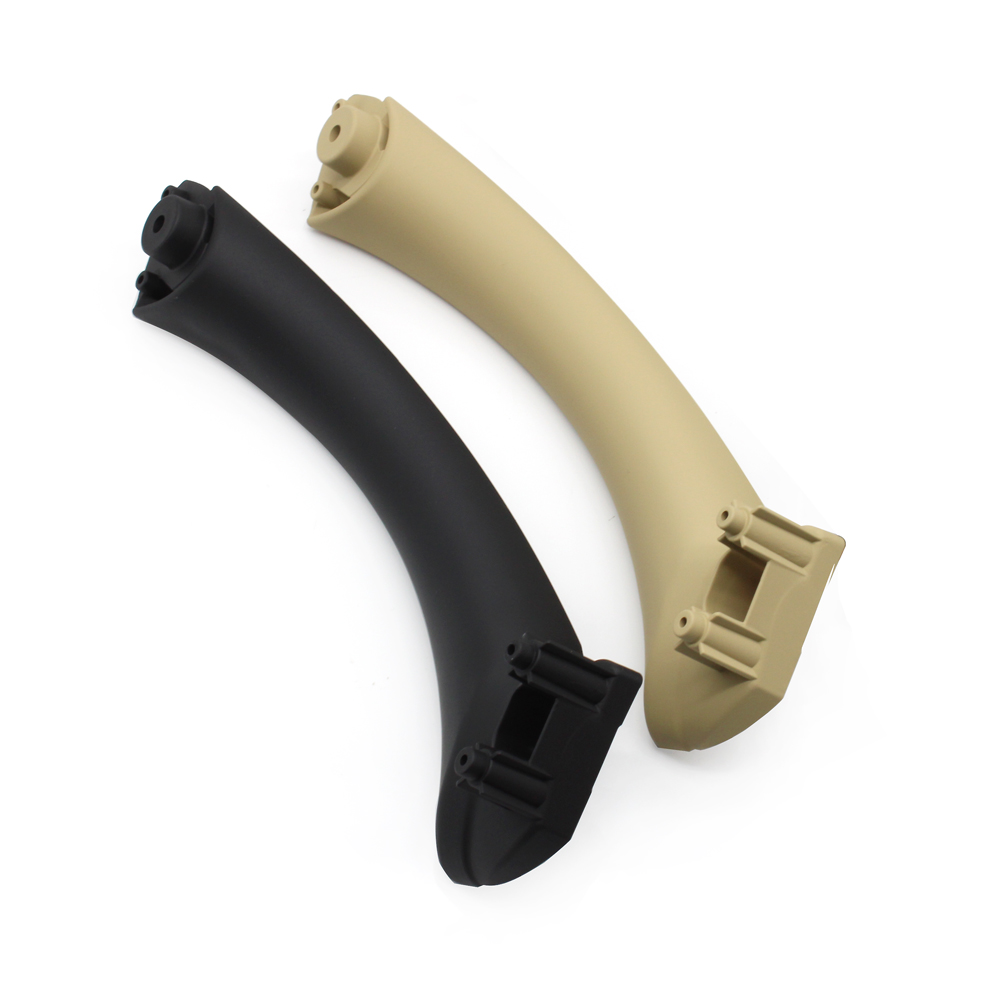 ブラックベージュ車内左右ドアインナーハンドルパネルプルトリムカバー BMW 3 シリーズ E90 E91 E92 316 318 320 325 328i