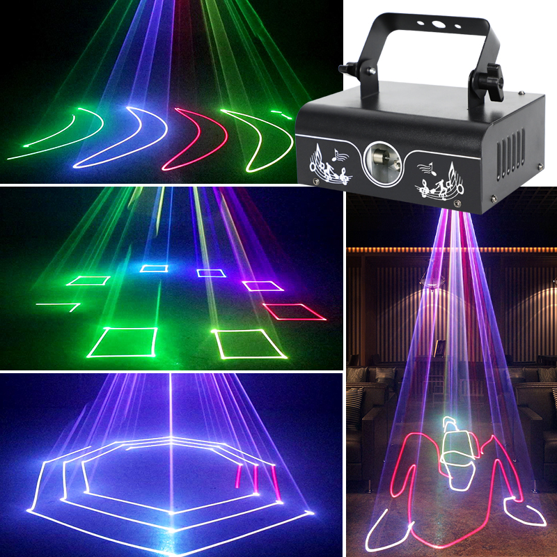 YSH Animatio เลเซอร์โปรเจคเตอร์สีในร่มดิสโก้ปาร์ตี้ไฟ Beam Dmx Controller ไฟเวทีกลางแจ้งเทศกาลคริสต์มาสงานแต่งงาน