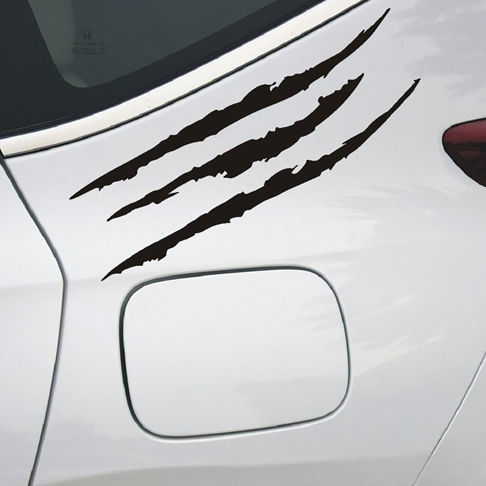 Adesivo de carro reflexivo monstro garra zero listra marcas farol decalque auto exterior à prova dwaterproof água decalque do vinil acessórios do carro