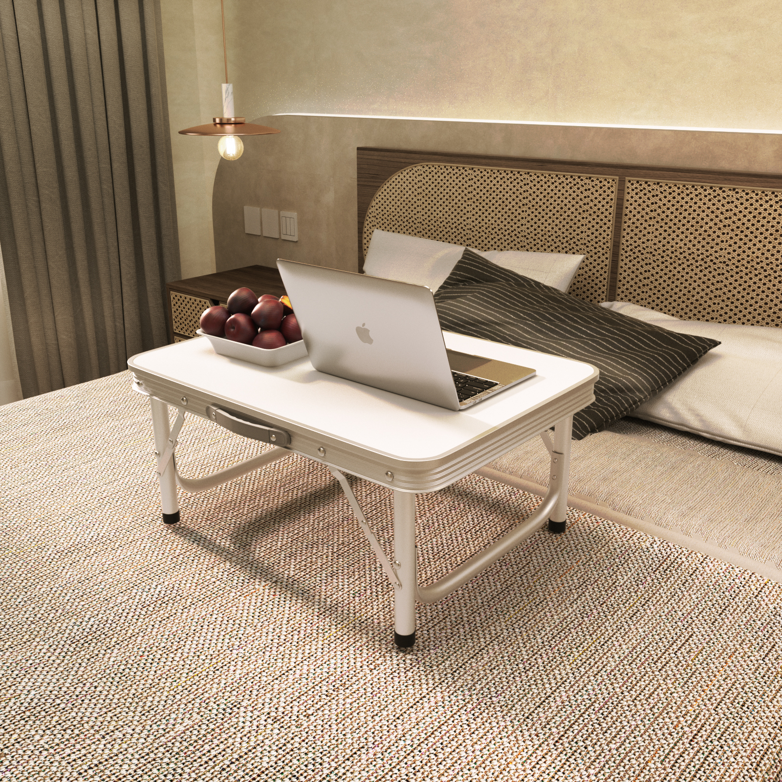 DayPlus-Table pliante, table de pique-nique, camping, barbecue, intérieur et extérieur