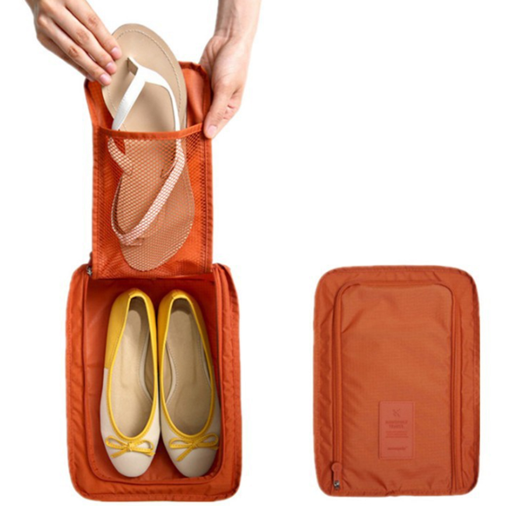 Travel Storage Portable Sneaker Bag Dustproof Breathable Foldable Shoes Storage Bag Single Shoe Storage Bag Zipper Pouch