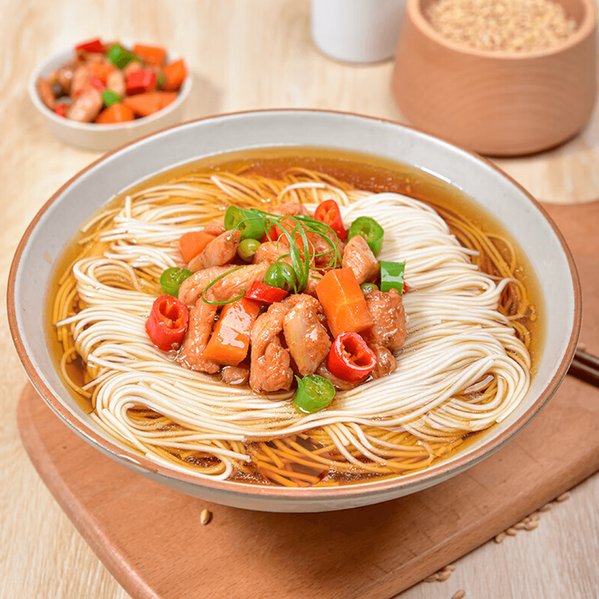 [4Packs] FRESHIPPO Grandpa Zhang's Handmade Hollow Noodles 14.11 oz*4Packs