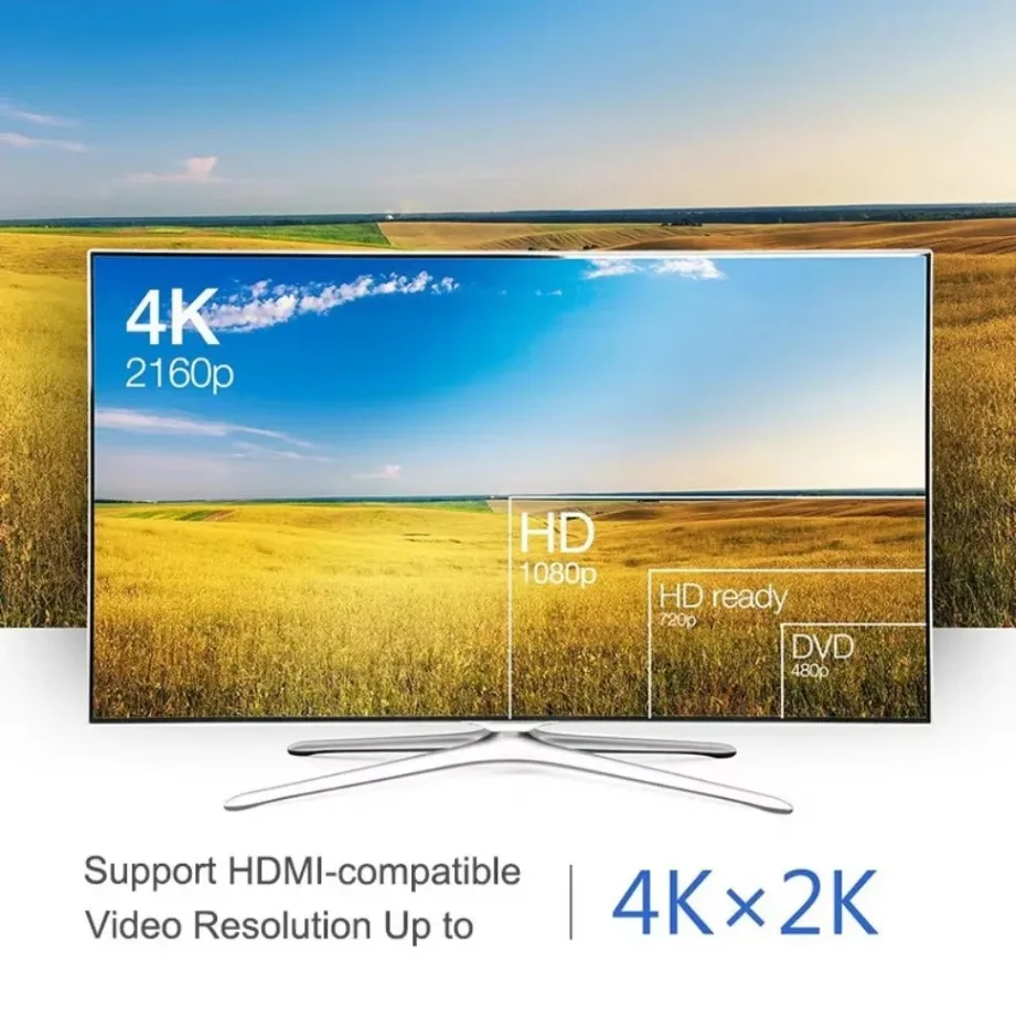 TABLLYUGE อะแดปเตอร์แปลงดิสเพลย์พอร์ตเป็น HDMI รองรับ 4K สายอะแดปเตอร์ดิสเพลย์พอร์ตตัวผู้เป็นตัวเมีย HDMI สำหรับพีซี ทีวี โปรเจคเตอร์