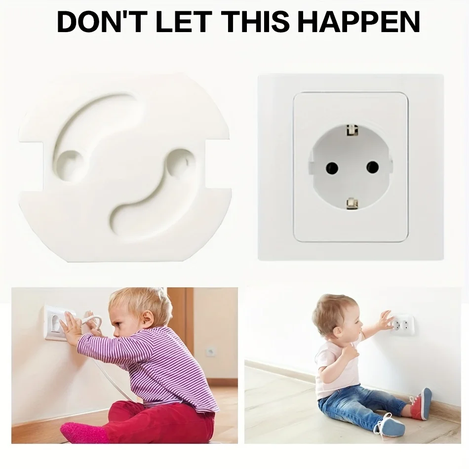 Copri prese di sicurezza per bambini 10 pezzi Protezioni per prese elettriche in plastica Protezione di sicurezza per prese di sicurezza per bambini