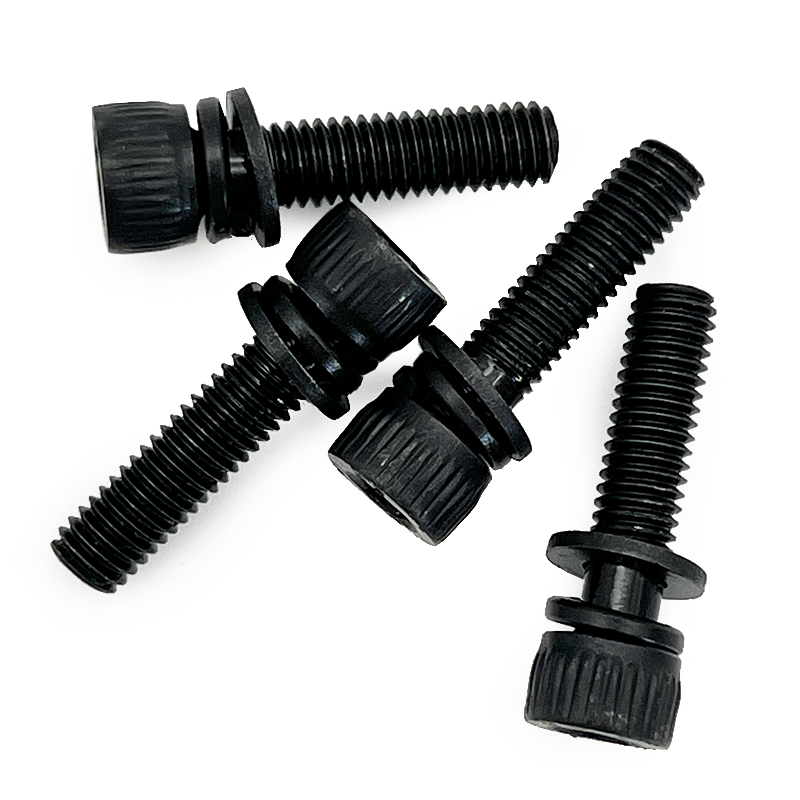 Крепежные детали для садовых электроинструментов, 4 шт. Болт с шестигранной головкой M5 * 20 мм с пружинной накладкой и плоской накладкой
