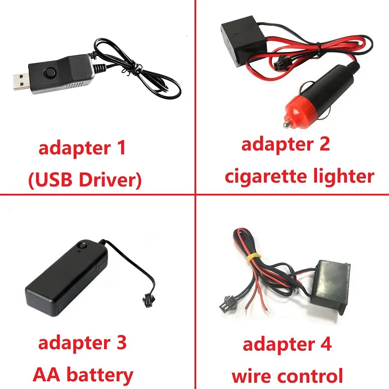 ขายร้อน 1 M/2 M/3 M/5 M ภายในรถ LED Strip ตกแต่ง Garland ลวดเชือกหลอดสายยืดหยุ่นนีออน USB ไดรฟ์ซิการ์