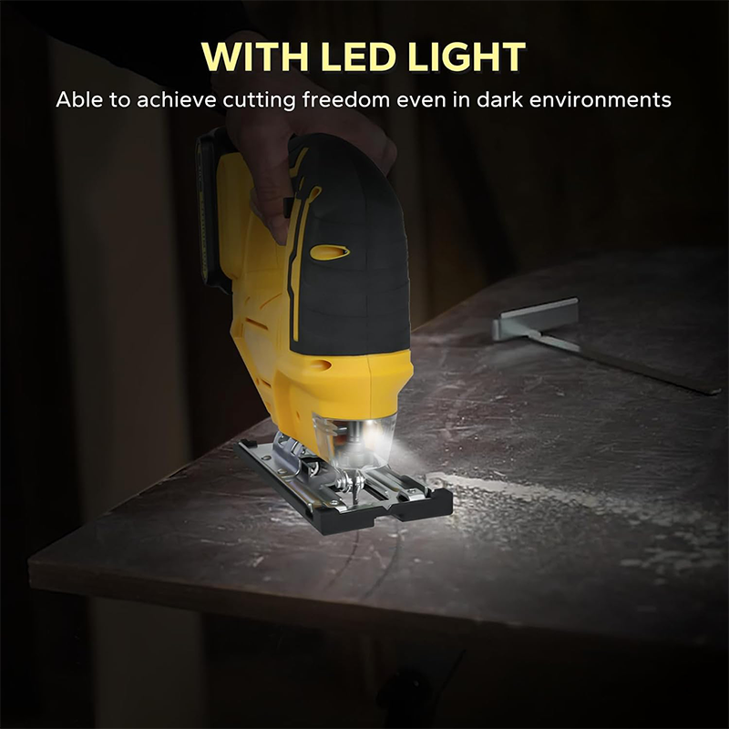 Deusa elétrica 2700rpm serra de gabarito elétrica sem fio 3 engrenagens multi-função ajustável ferramenta para trabalhar madeira para dewalt 20v