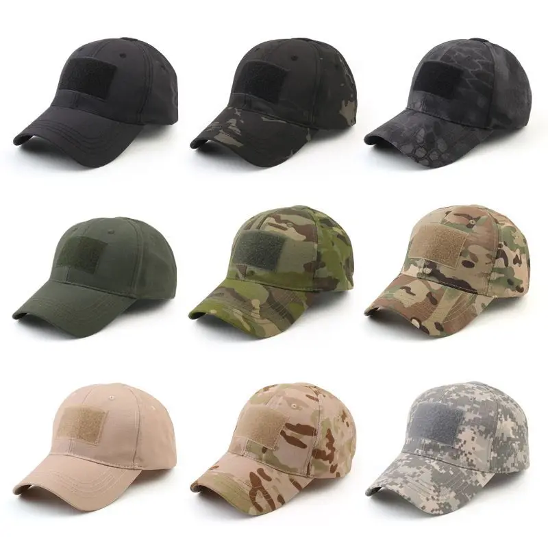 Chapéu camuflado ao ar livre chapéu de beisebol chapéu de caça chapéu esportivo chapéu de bicicleta das mulheres dos homens adulto chapéu língua de pato com borda curvada