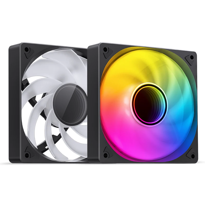 JONSBO SL-120 Weiß/Schwarz 120 mm Gehäuselüfter 5 V 3PIN ARGB Silent CPU-Kühlerlüfter 4PIN PWM Serialisierbarer umgekehrter Lüfter