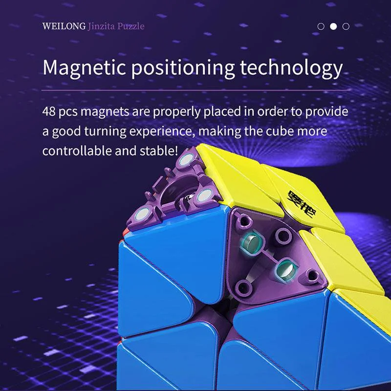 MOYU Weilong Pyraminx Maglev Từ Ma Thuật Giải Nhanh, Chuyên Nghiệp Đồ Chơi Xếp Hình Weilong Maglev Kim Tự Tháp Trẻ Em Quà Tặng