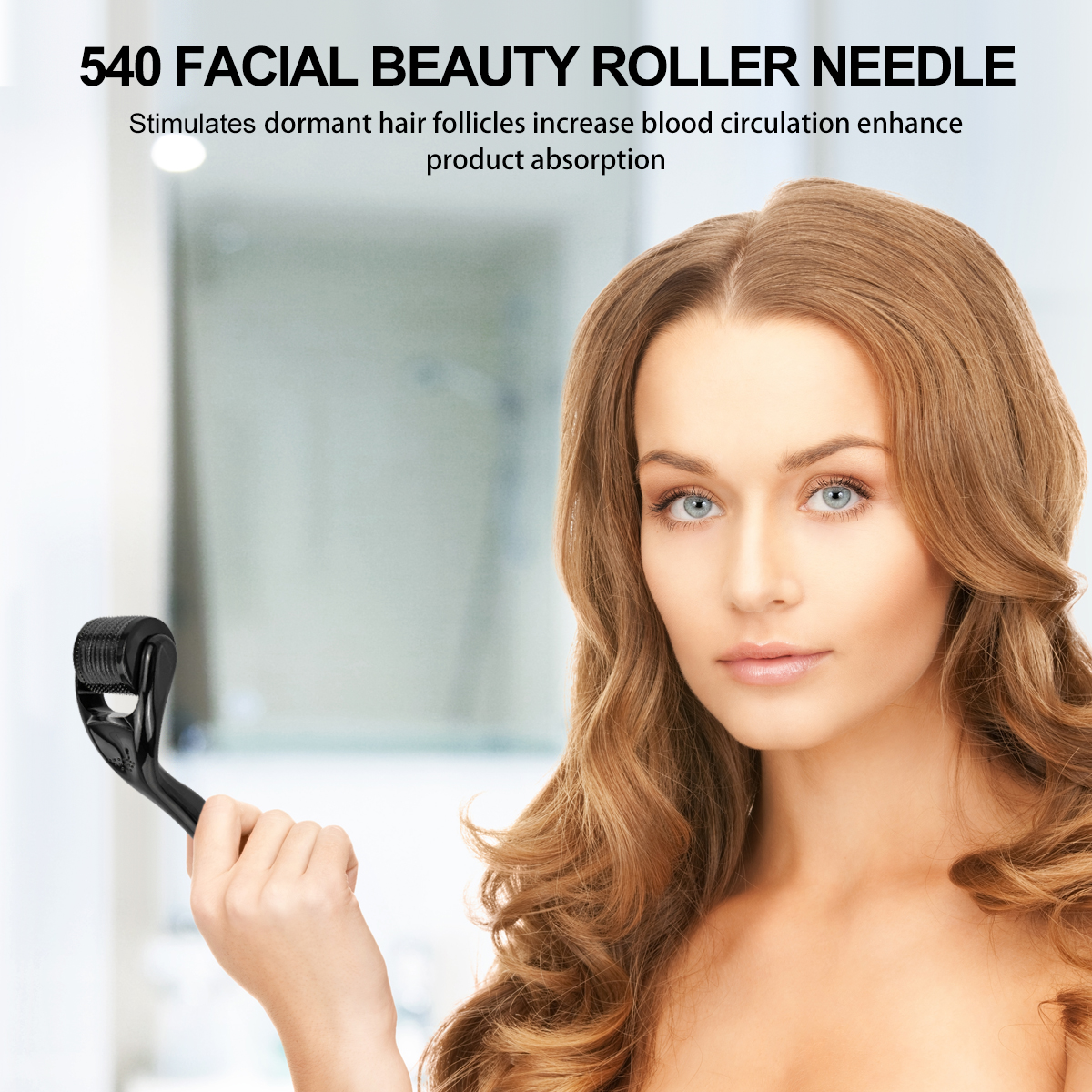 Professionelles Micro Needle 540 Derma Roller Haar-/Bart-/Hautpflegewerkzeug
