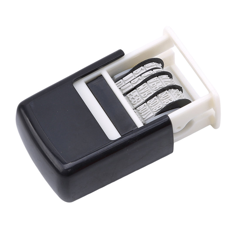 Planer Datums stempel Stempel Schlamm Set Mini selbst färbende Stempel für Büro Escolar liefert Prägung DIY Griff Konto Datums stempel