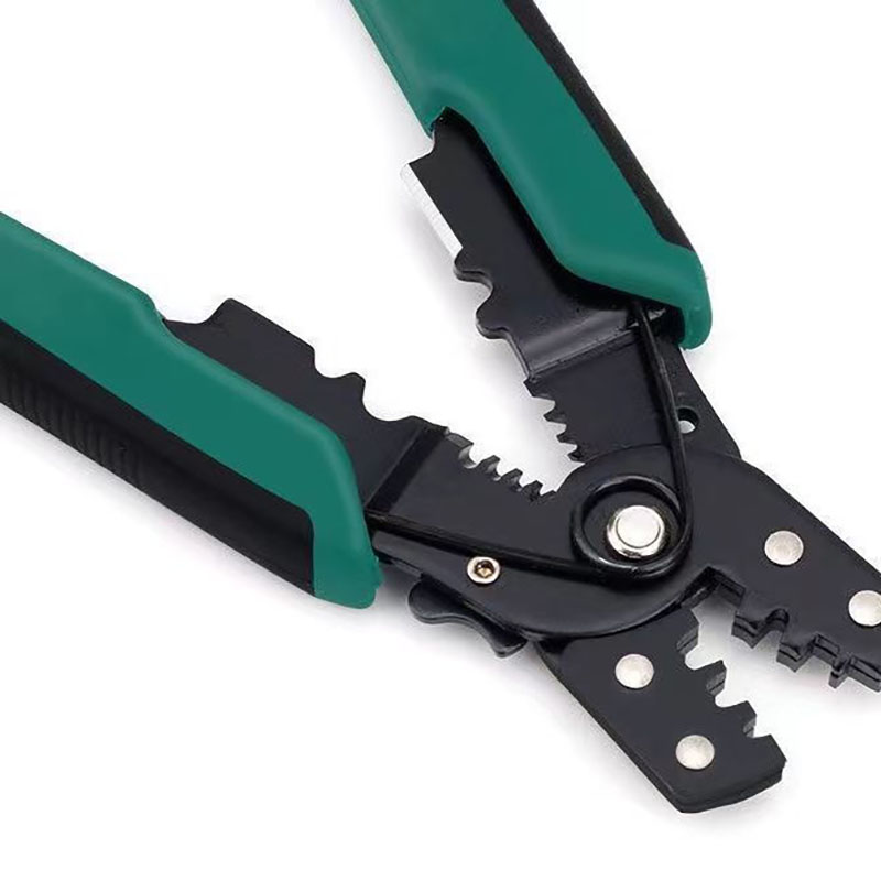 Multifunctional Crimping Pliers - Electrician's Cable Stripping Spring Clip Wire Stripping Pliers Network Pliers Cold Pressing C