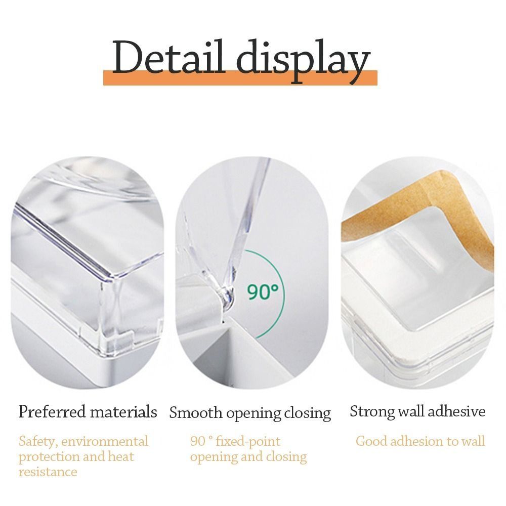 Spritzwassergeschützte Box-Schalter-Schutzabdeckung, wasserdicht, Typ 86, Steckdose, Steckdosenschutz, Kindersicherheit, elektrische Steckerabdeckung für Zuhause