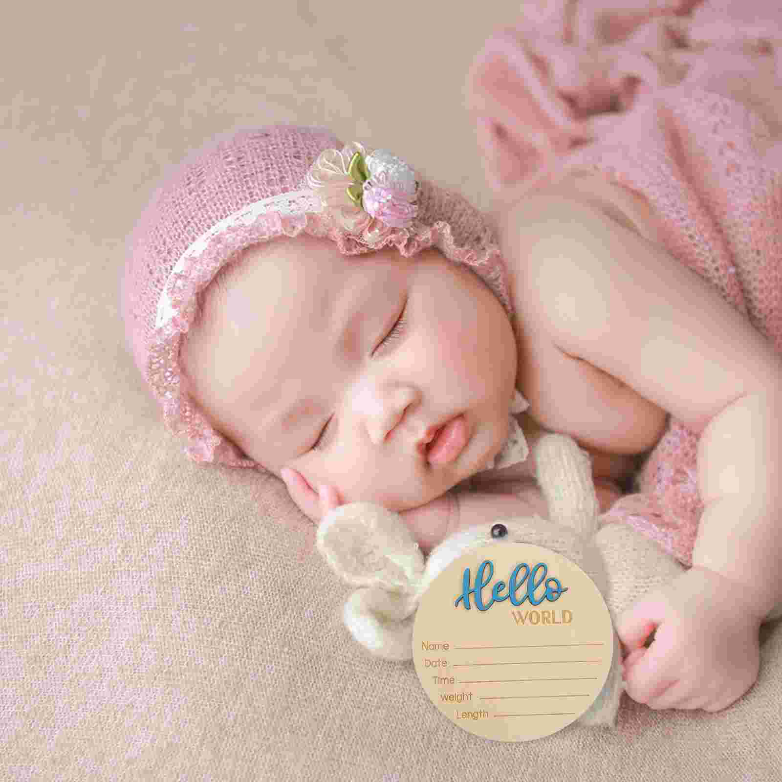 Sinal De Anúncio De Nascimento De Madeira Para O Bebê, Fotografia Prop, Recém-nascido Name Sign