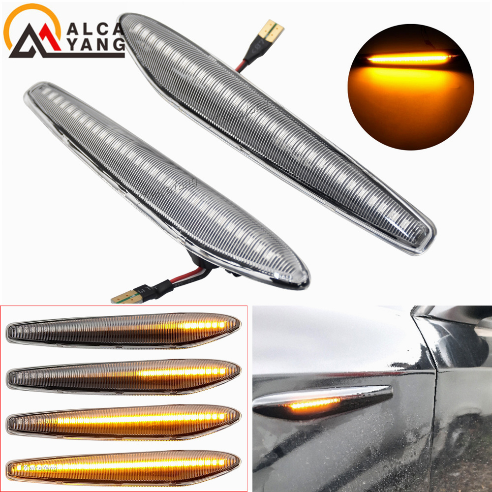 Cho Alfa Romeo 159 Typ 939 2005-2012 Brera Typ 939 2005-2012 Blinker Đèn Xe Ô Tô Năng Động Bên bút Đánh Dấu Đèn Tín Hiệu