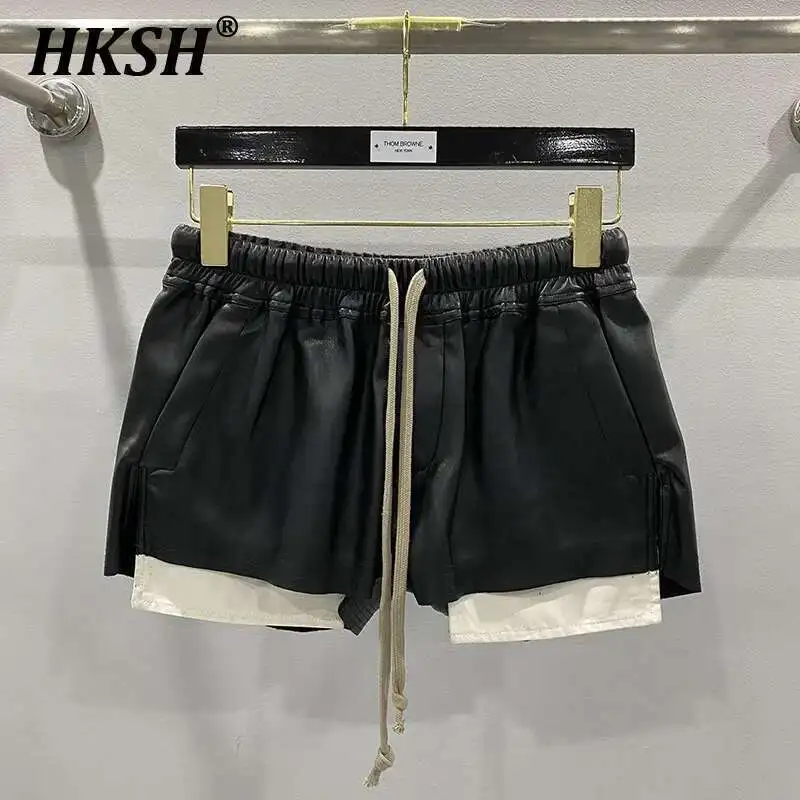 Женские шорты HKSH из ПУ кожи, уличная модная удобная мультяшная капри в стиле Темный шик, H2512, Y2K