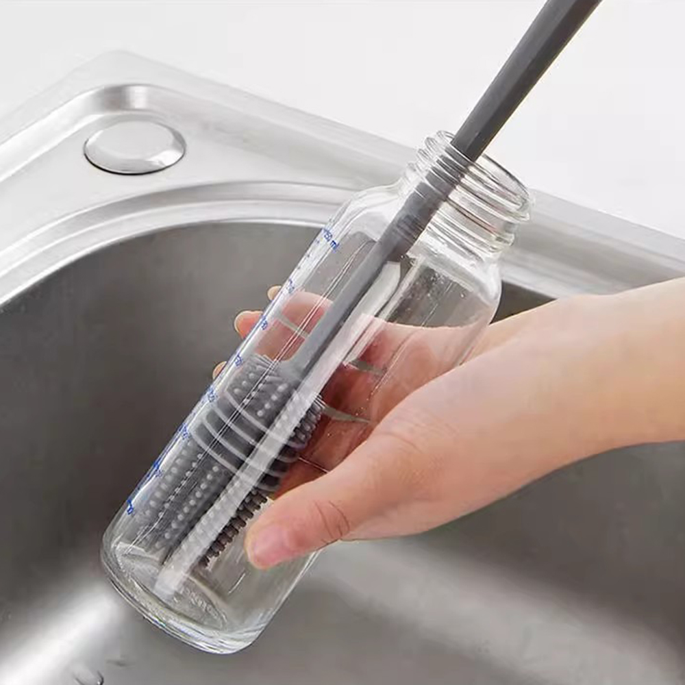 Silikon Milch Flasche Pinsel Tasse Wäscher Glas Reiniger Lange Griff Trinken Flasche Sauber Pinsel Küche Reinigung Werkzeug