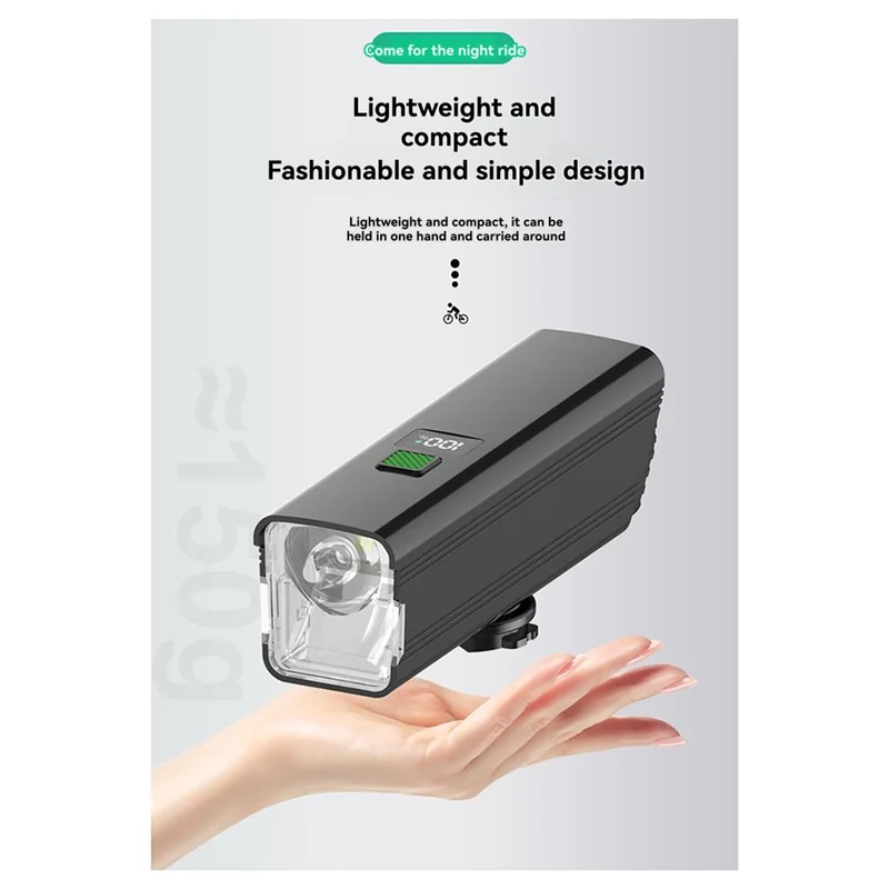 Cycling Lights Night Riding Lights With High And Low  Switch 800 Lumens USB-C Charging For Cyclists And Commuters-TCE