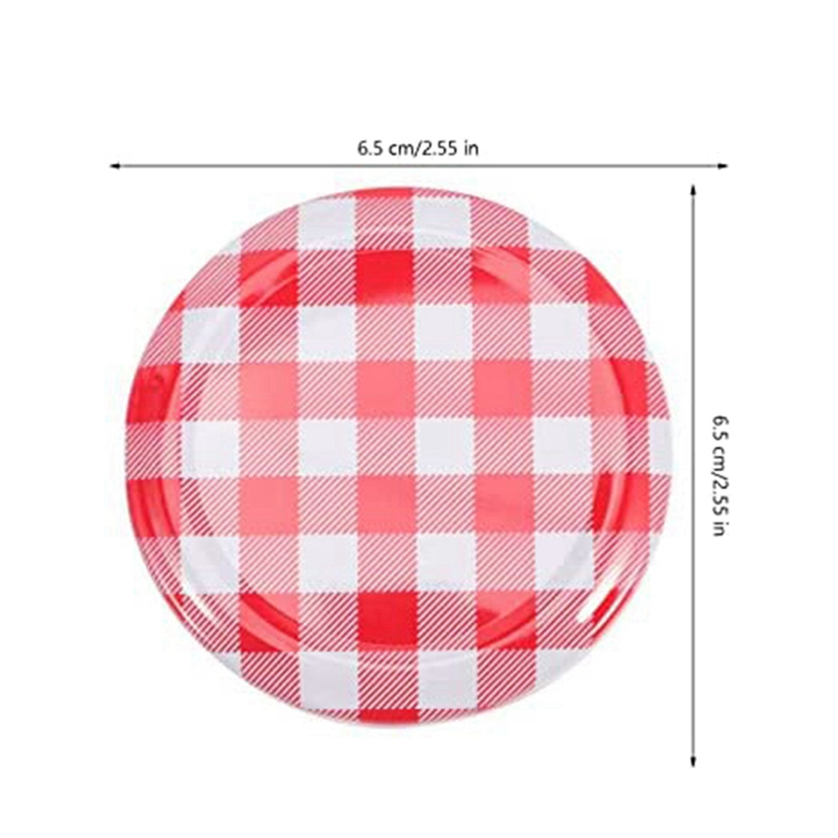 Jam Jars with Wide Mouth Screw Lids Metal Bottle Cap for Normal Jars 6.5 X 6.5 Cm 40