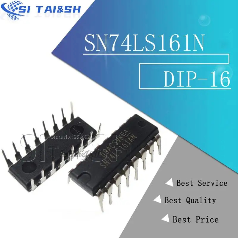 10 Stück SN74LS161N 74LS161 SN74LS161AN HD74LS161AP Datensystem