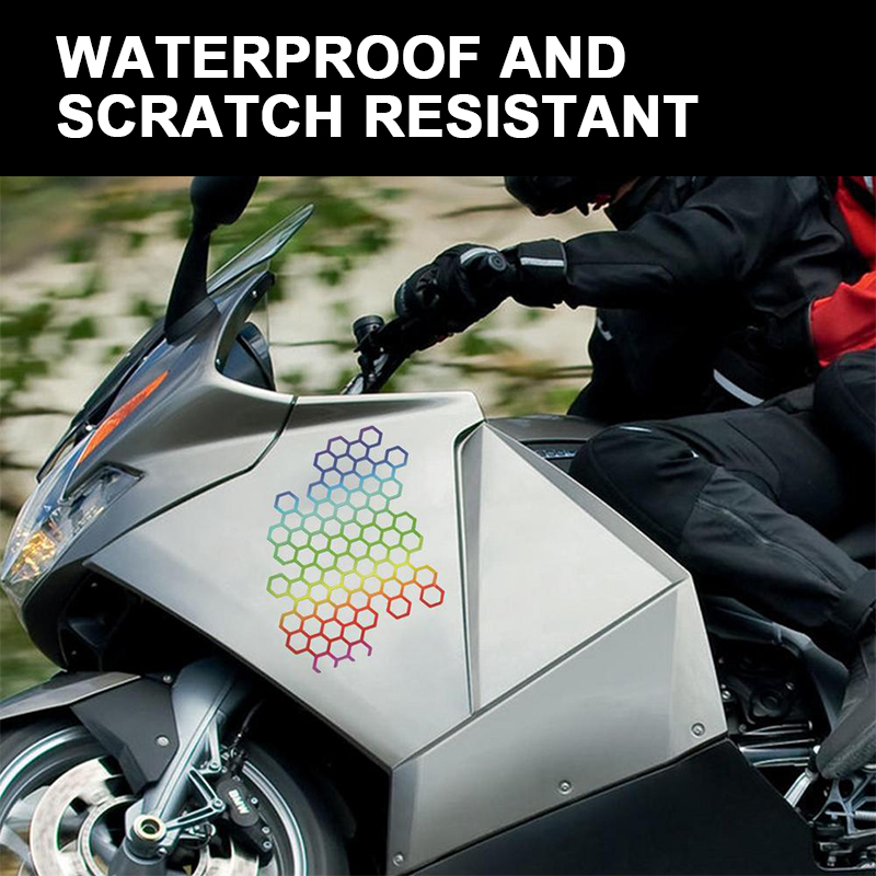 BLALION motorfiets sticker honingraat helm stickers stickers auto refit creatieve lichaamsdecoratie stickers waterdichte bumpersticker