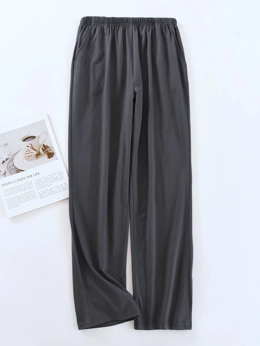 Herren-Pyjamahose, Frühlings- und Herbsthose, lässig, locker, dünn, Sommer, große Größe, kann außerhalb der Heimhose getragen werden