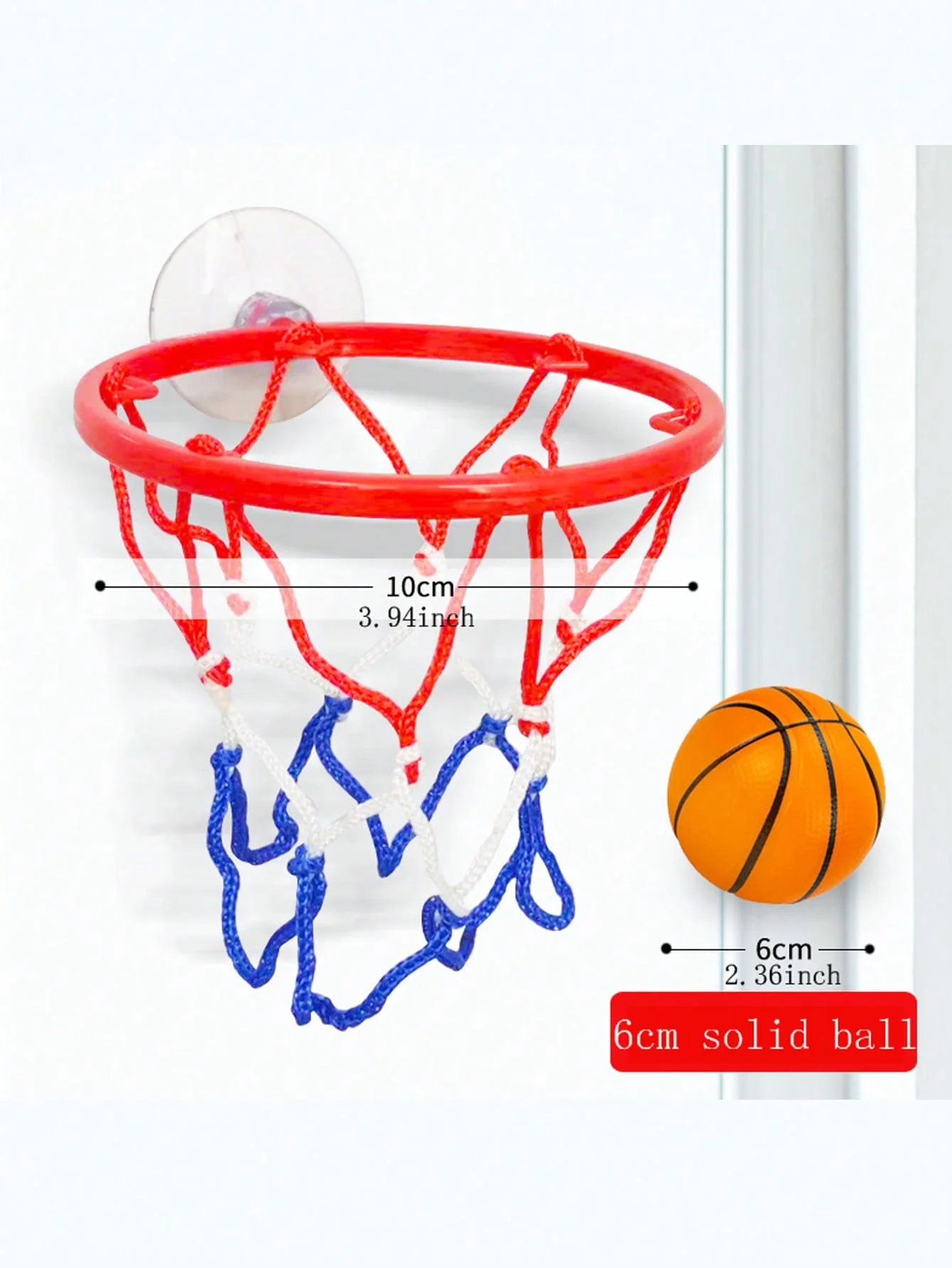Piccolo set da basket Polso coordinato Palla elastica in gomma solida Giocattolo da gioco da tavolo per esercizi per bambini