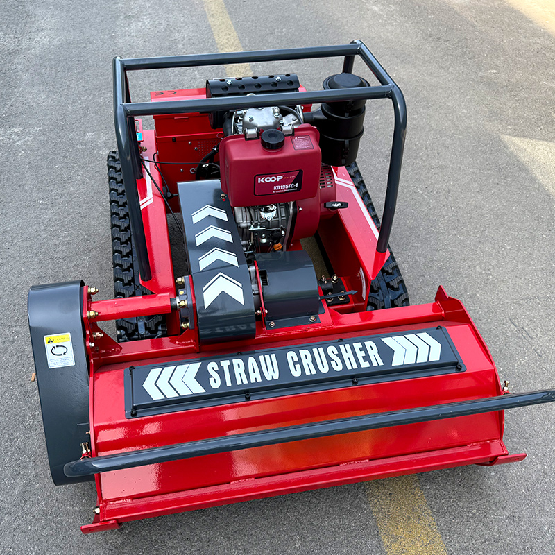 Aangepaste Dorsvlegel Crawler Robot Afstandsbediening Gras Snijmachine Dorsasmaaier