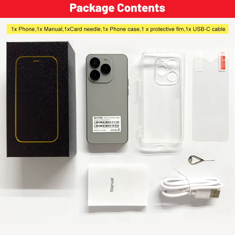 World Premiere SOYES XS18 Pro Max  Mini Smartphone 4.3" Global 4G Android8.1 With 2750mAh Battery Facial Recognition GPS Small