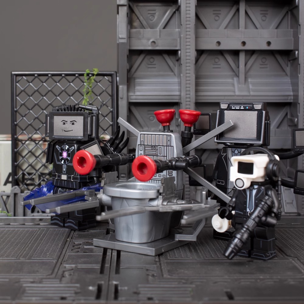 Skibidi トイレマン vs スーパータイタン TV マンビルディングブロック KDL821 K2161 モニタースピーカーサウンドマン子供のおもちゃの誕生日ギフト