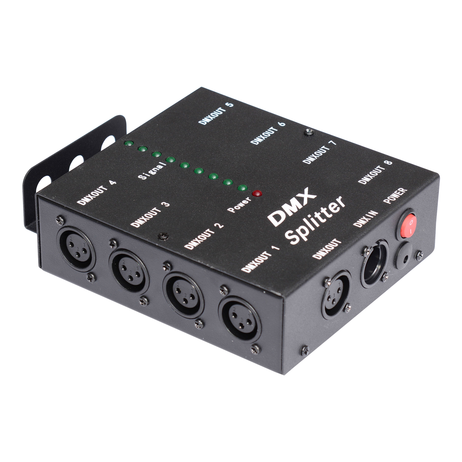 DMX Splitter Ports Channels 3Pin Optical Istribution Amplifier for DJ Disco Wedding DMX Stage Lighting Effect